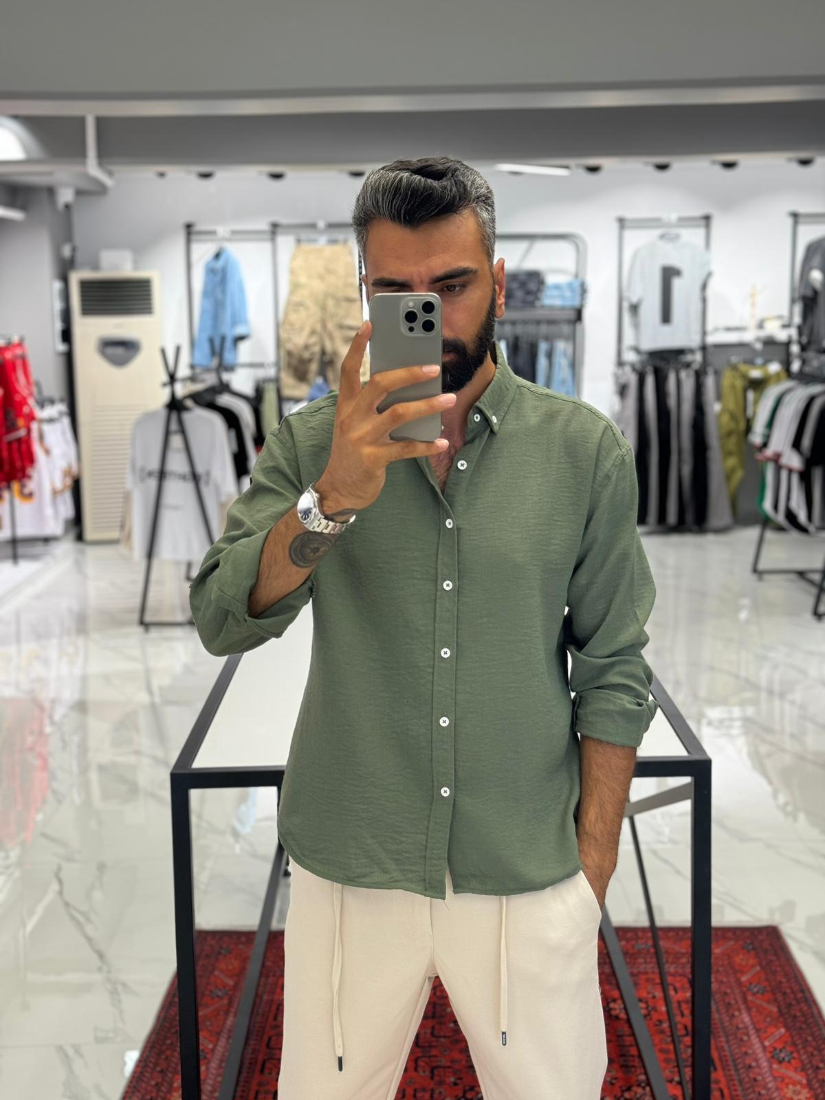 Tiril Tiril Oversize Gömlek Yeşil