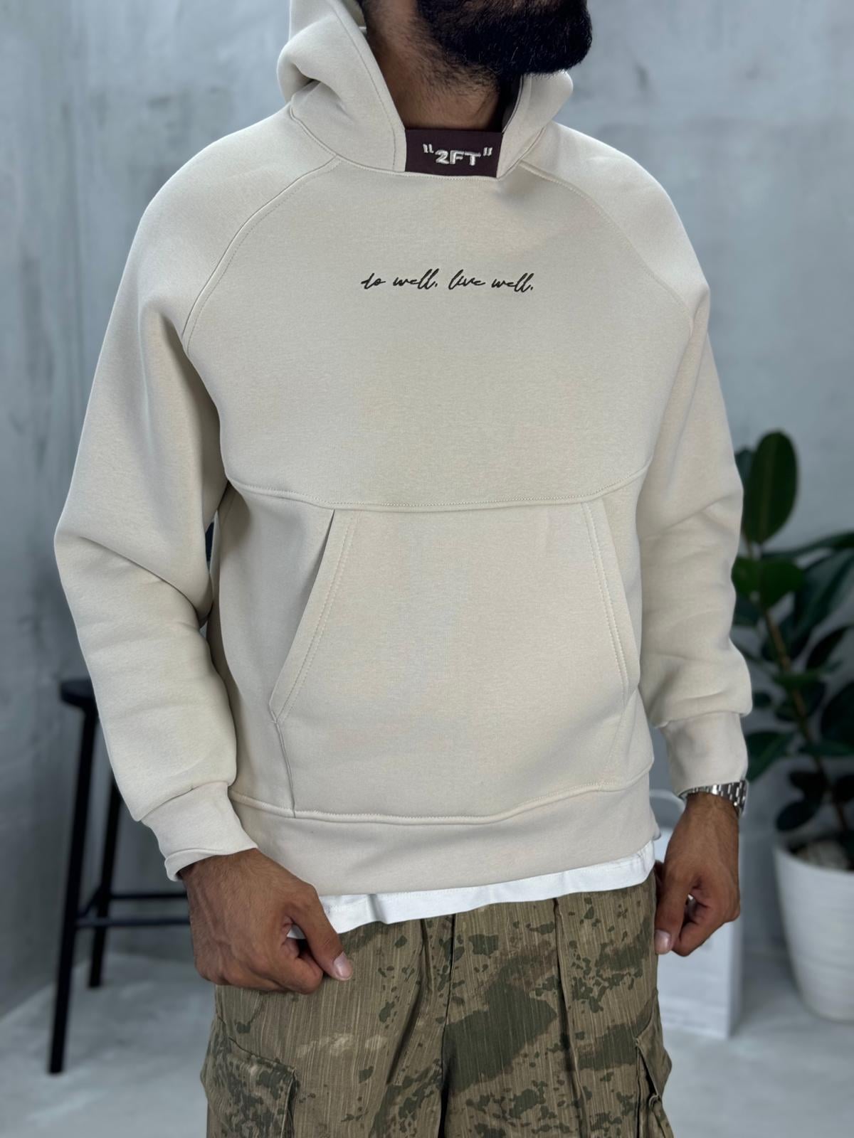 Turth Baskılı Sweatshirt Bej