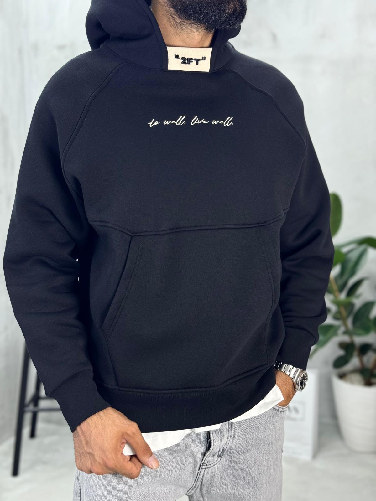 Turth Baskılı Sweatshirt Siyah