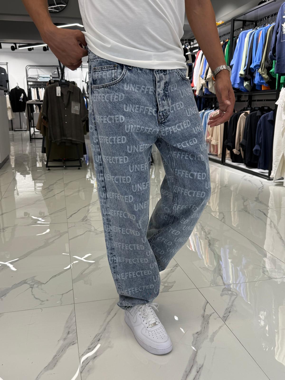 Uneffected Baskılı Baggy Kalıp Pantolon