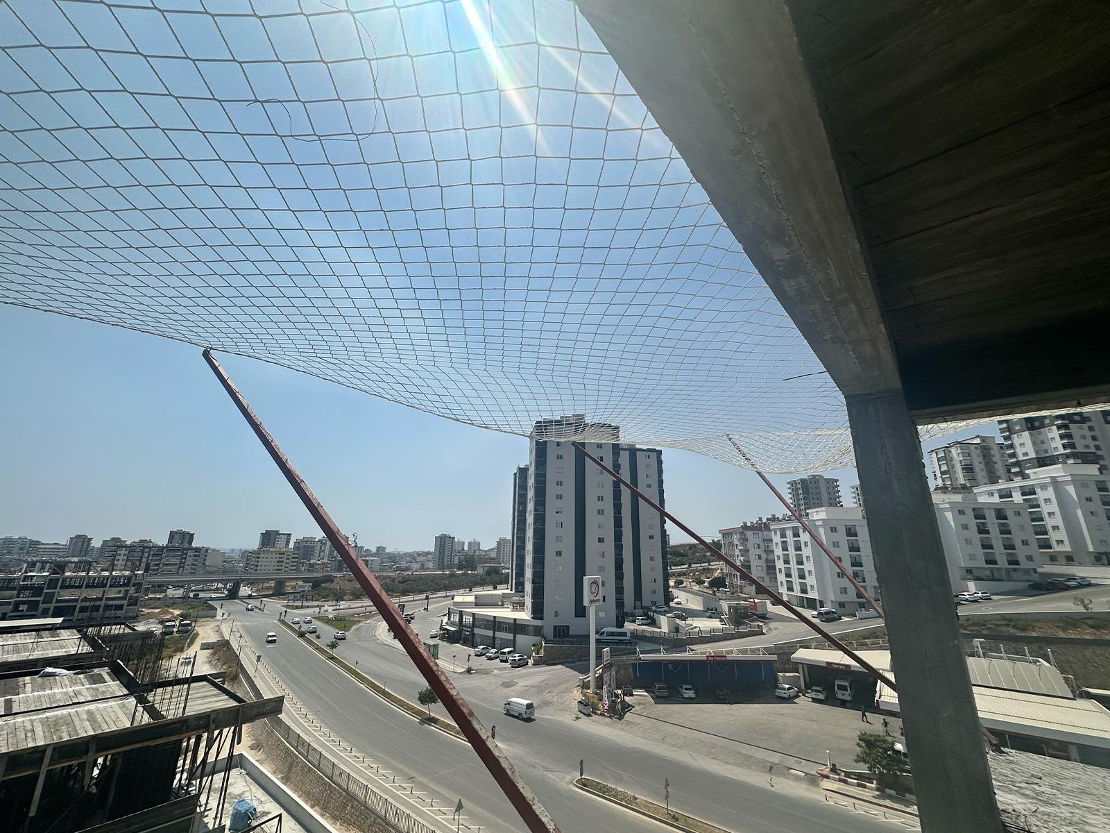 İnşaat Güvenlik Filesi - 6mm ip - 10cm Göz Aralığı