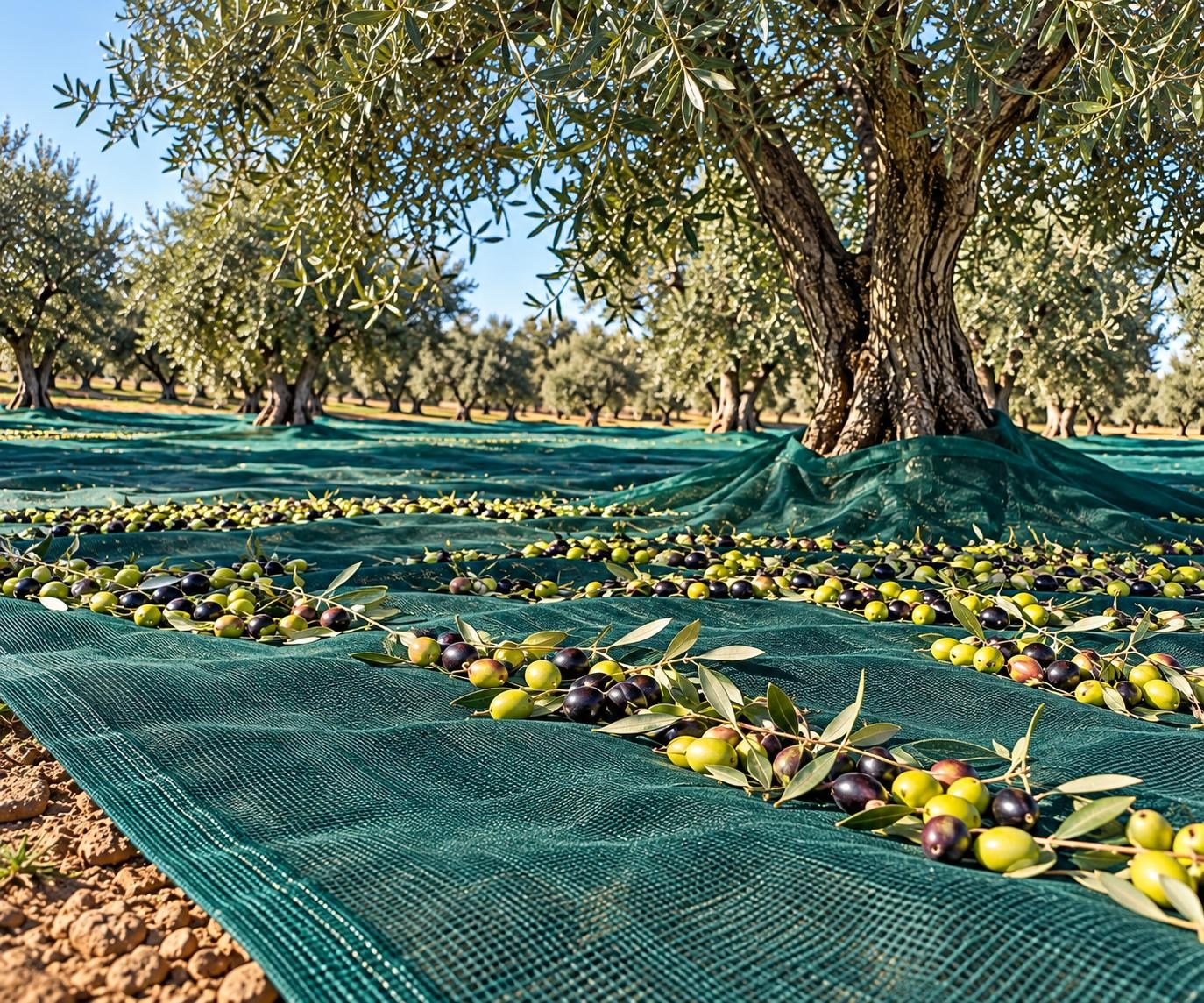 Zeytin Toplama Filesi - 95lik - 140 Gr/m2 - Yeşil - Düz Kenar