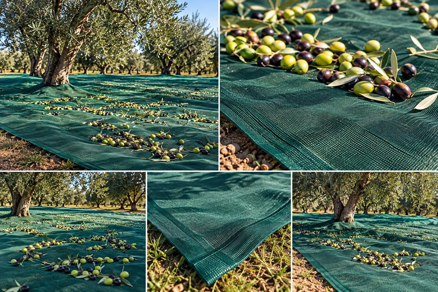 Zeytin Toplama Filesi - 95lik - 140 Gr/m2 - Yeşil - Düz Kenar