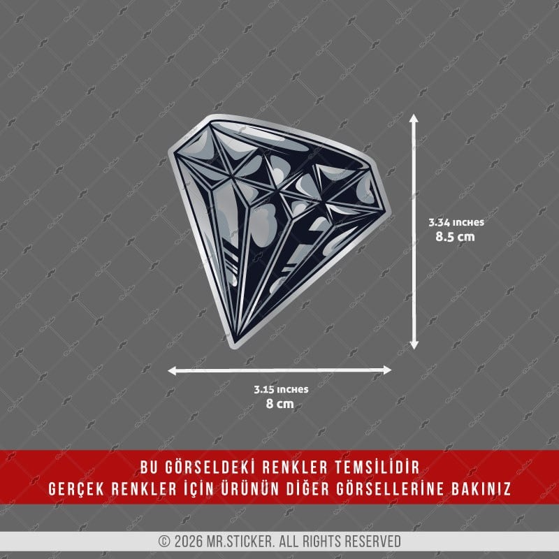 CHR12 Krom Seri Elmas Etiketi