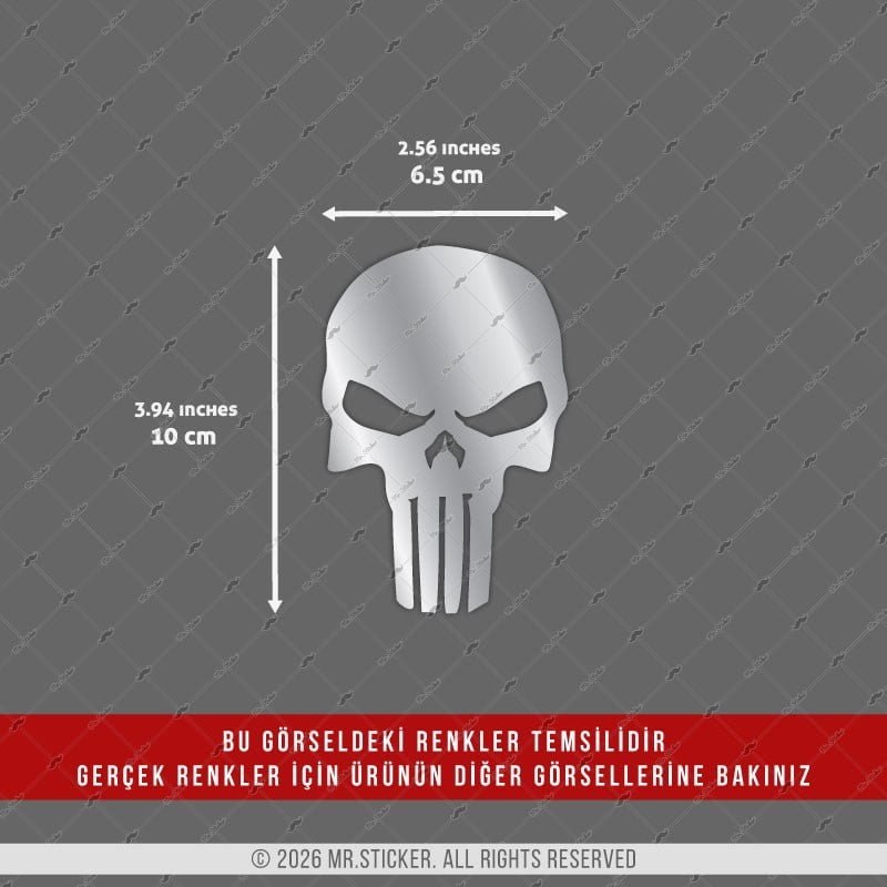 CHR2 Krom Seri SS Kurukafa Etiketi