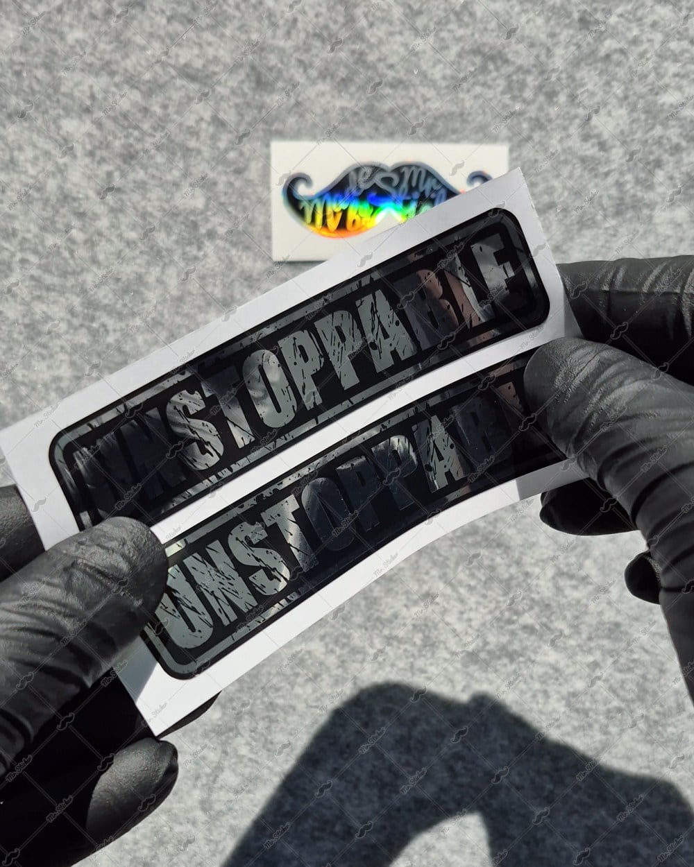 CHR28 Krom Seri Durdurulamaz (Unstoppable) Yazılı Etiket 2 li Set