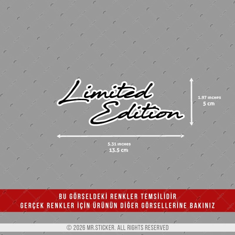 CSFT15 Renk Değiştiren Seri Limited Edition Yazılı Etiket