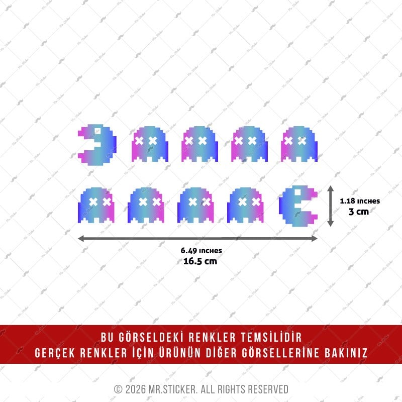 CSFT30 Renk Değiştiren Seri Pac Man Etiketi