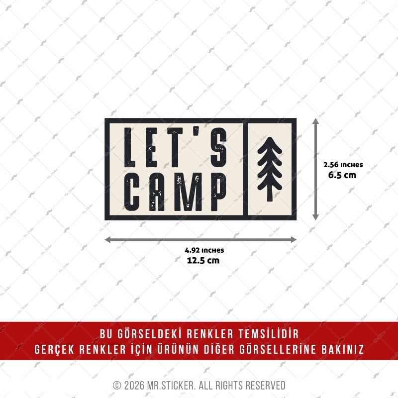CSFT47 Renk Değiştiren Seri Kamp Yapalim Yazili Etiket
