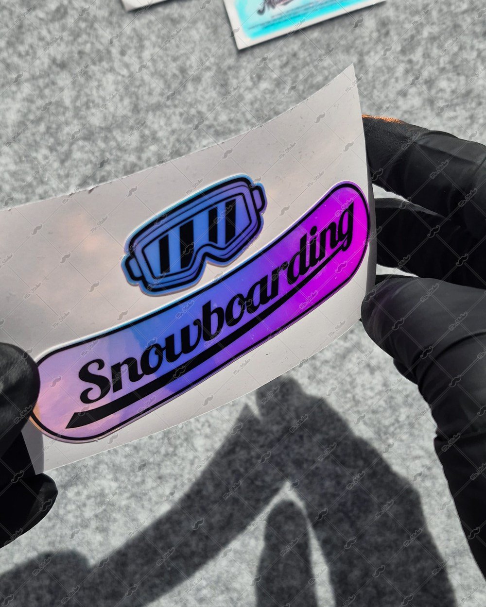 CSFT52 Renk Değiştiren Seri Snowboarding Yazılı Etiket