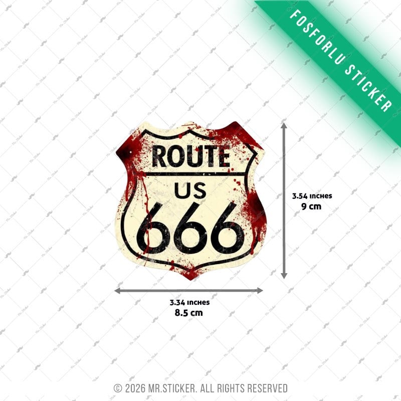 GIDW1 Route 666 Etiketi