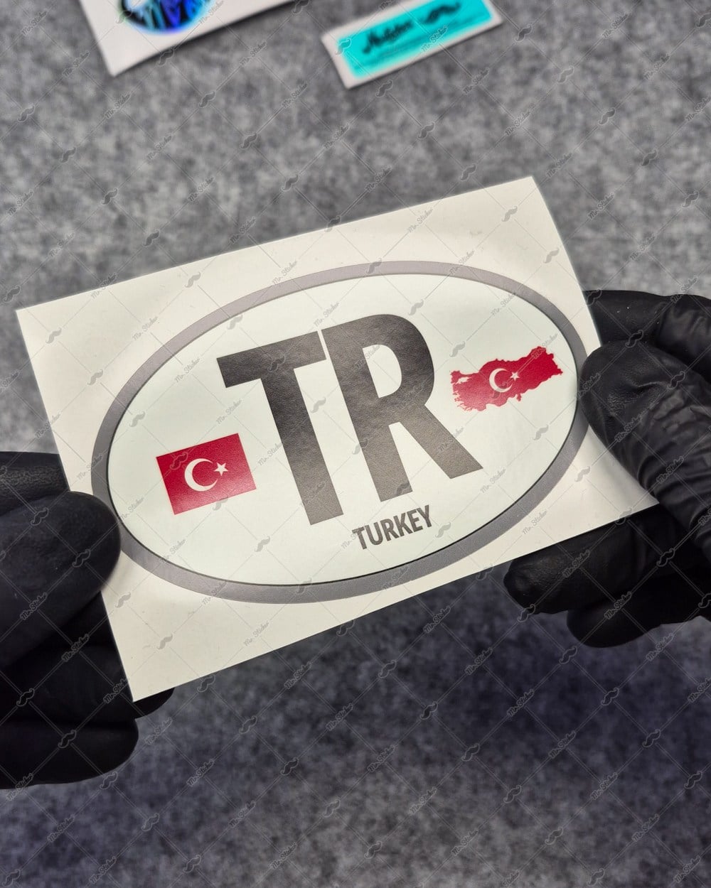 GIDW37 Karanlıkta Işıldayan Turkiye (TR) Ulke Etiketi