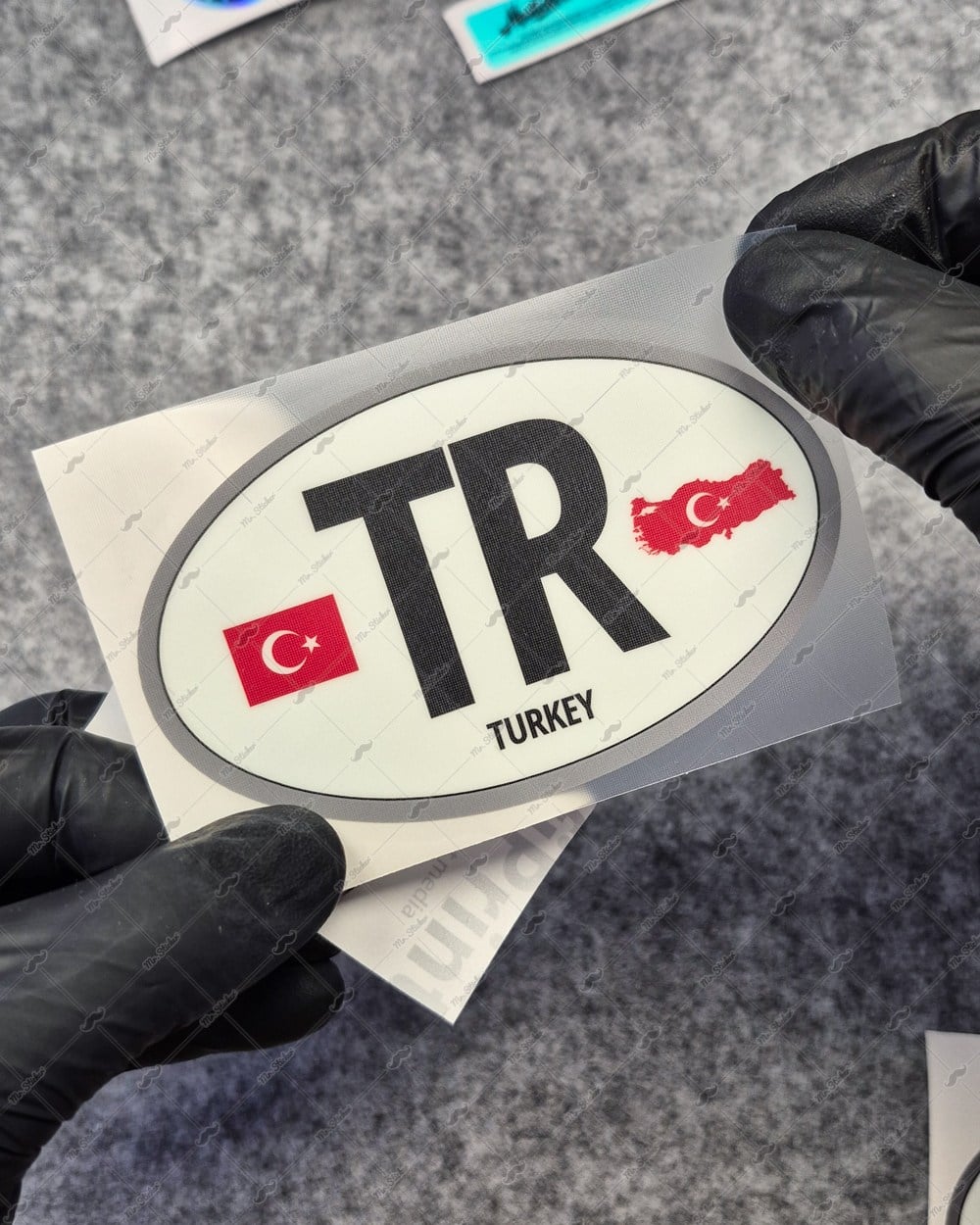 GIDW37 Karanlıkta Işıldayan Turkiye (TR) Ulke Etiketi