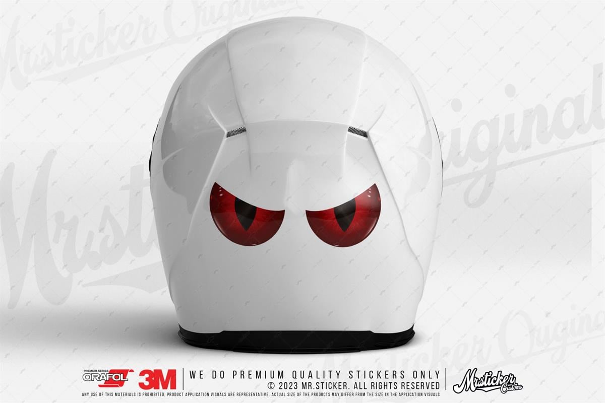 RFHLM263 Reflektif Kizgin Bakan Gozler Kirmizi Renk