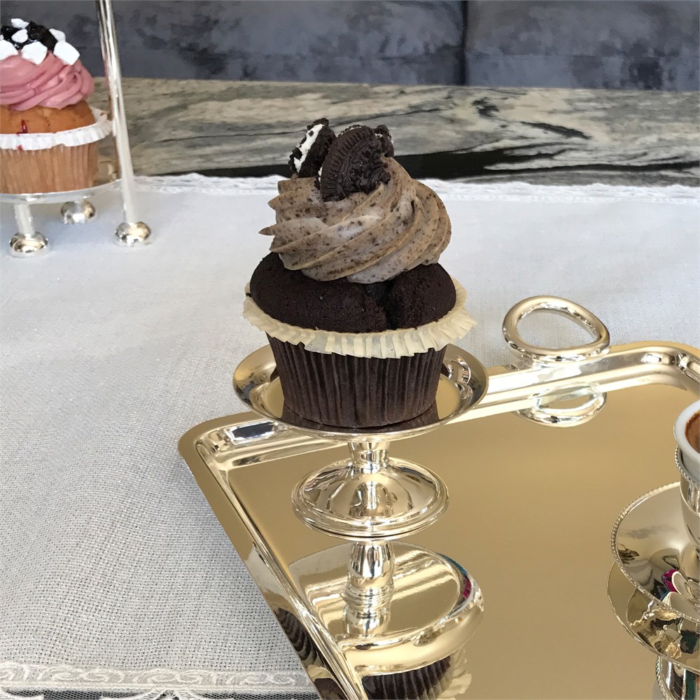Ayaklı Lokumluk Makaronluk Cupcake Servisi