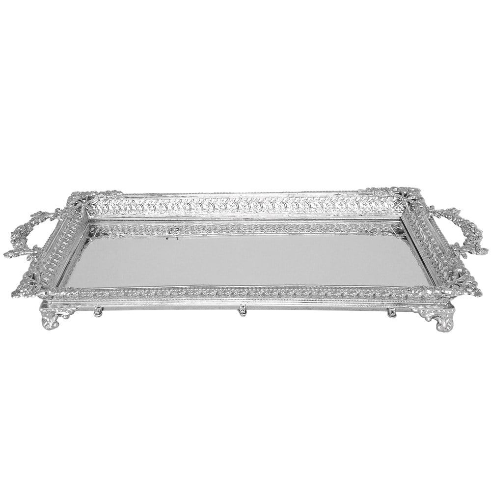 Aynalı Baton Tepsi Dantel İki