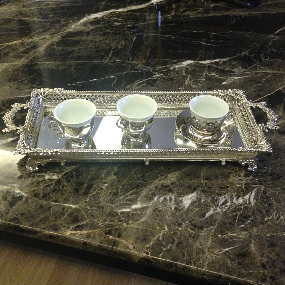 Aynalı Baton Tepsi Dantel İki