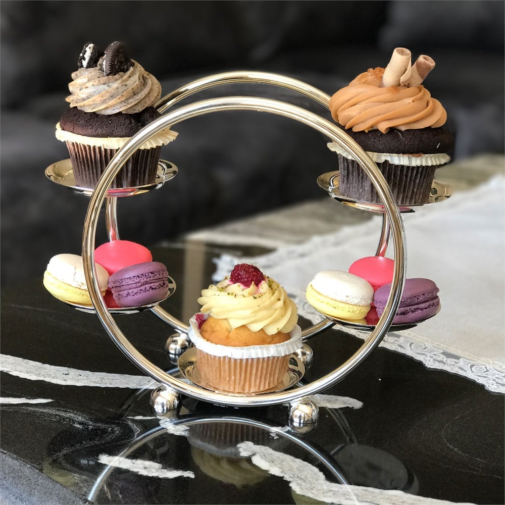 Beşli Makaronluk Cupcake Servisi