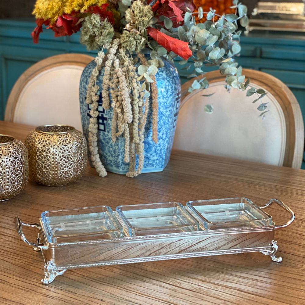 BUCONCEPTDikdörtgen kare hazneli çerrzlik mezelik servis