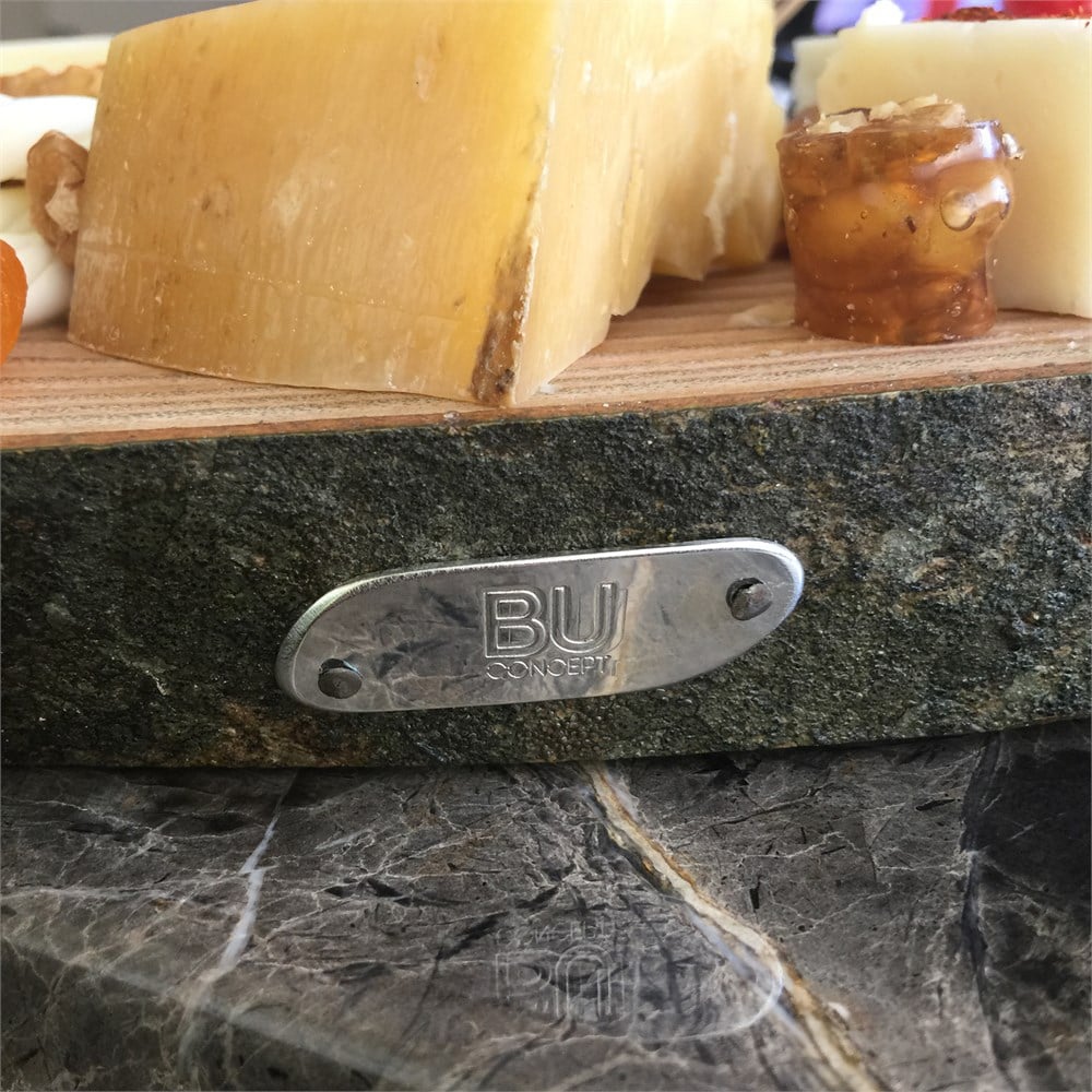 Döküm Kulplu Ahşap Peynir Servisi Tabağı