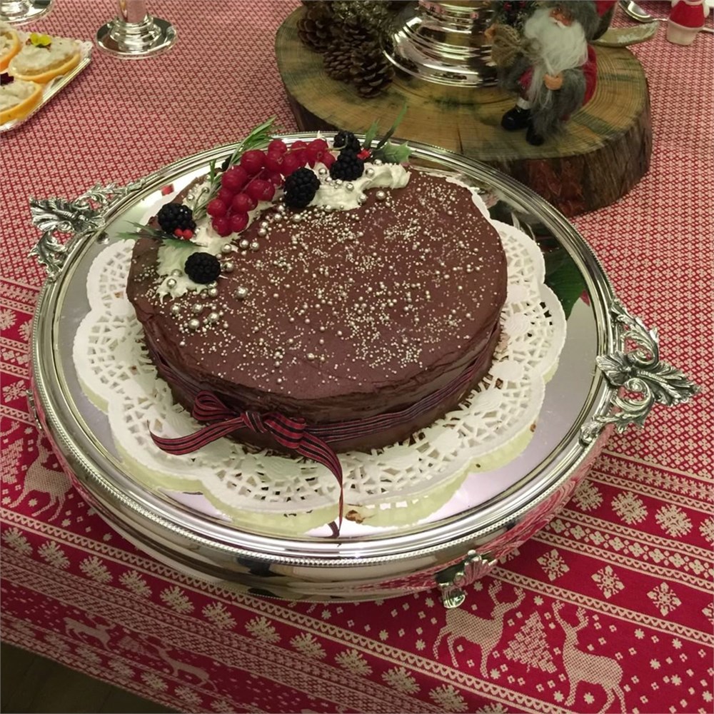Döküm Kulplu Yuvarlak Servis