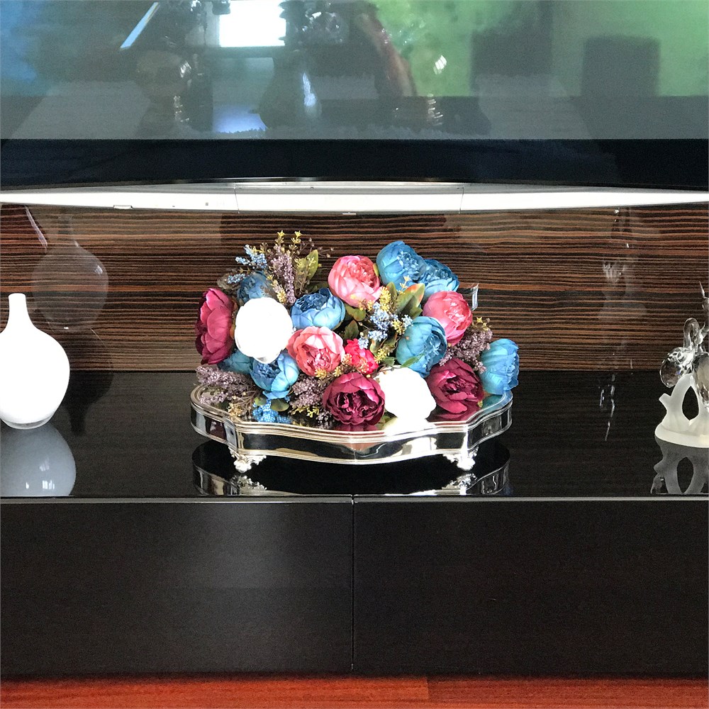 Düz Kenar Kesik Oval Orta Servis Jardinyeri