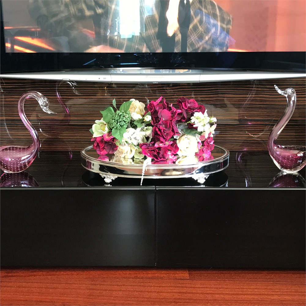 Düz Kenar Oval Orta Servis Jardinyeri