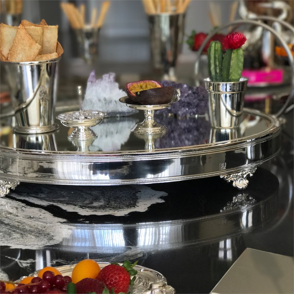 Düz Kenar Oval Orta Servis Jardinyeri