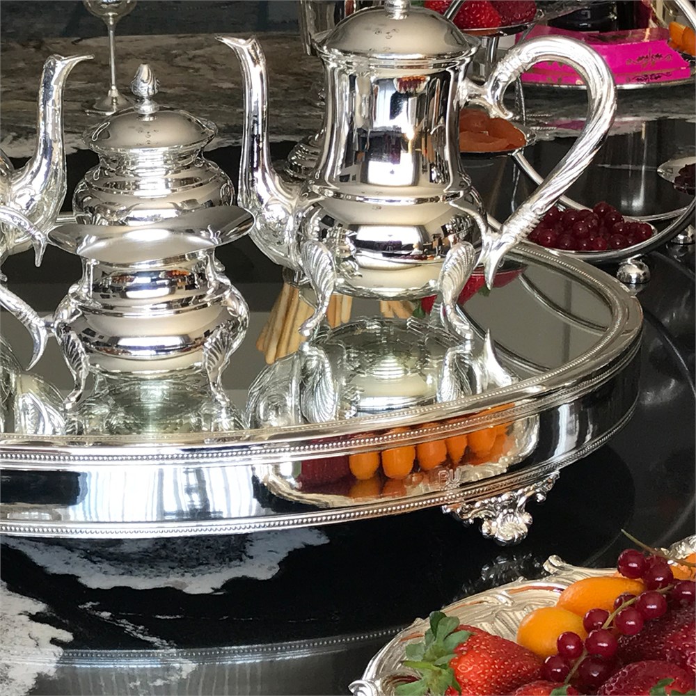 Düz Kenar Oval Orta Servis Jardinyeri