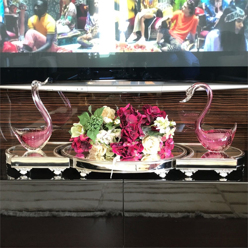 Düz Kenar Üçlü Jardinyer Takımı 