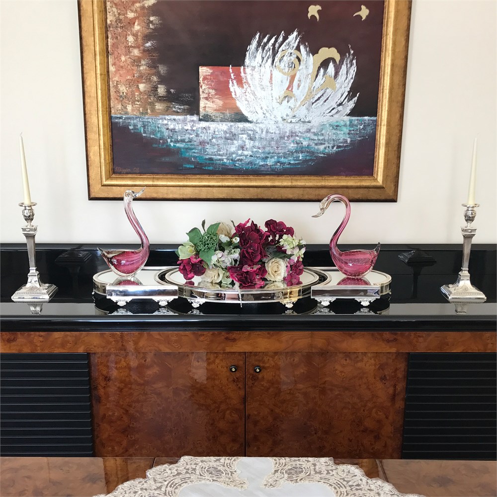 Düz Kenar Üçlü Jardinyer Takımı 