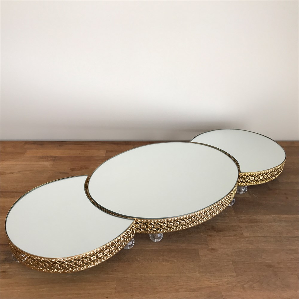 Gold Üçlü Jardinyer Takımı