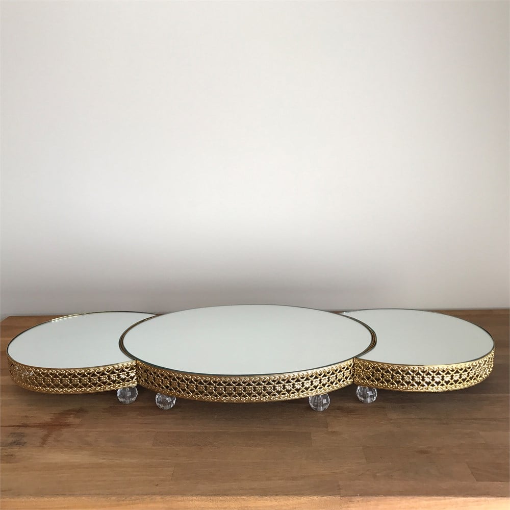 Gold Üçlü Jardinyer Takımı