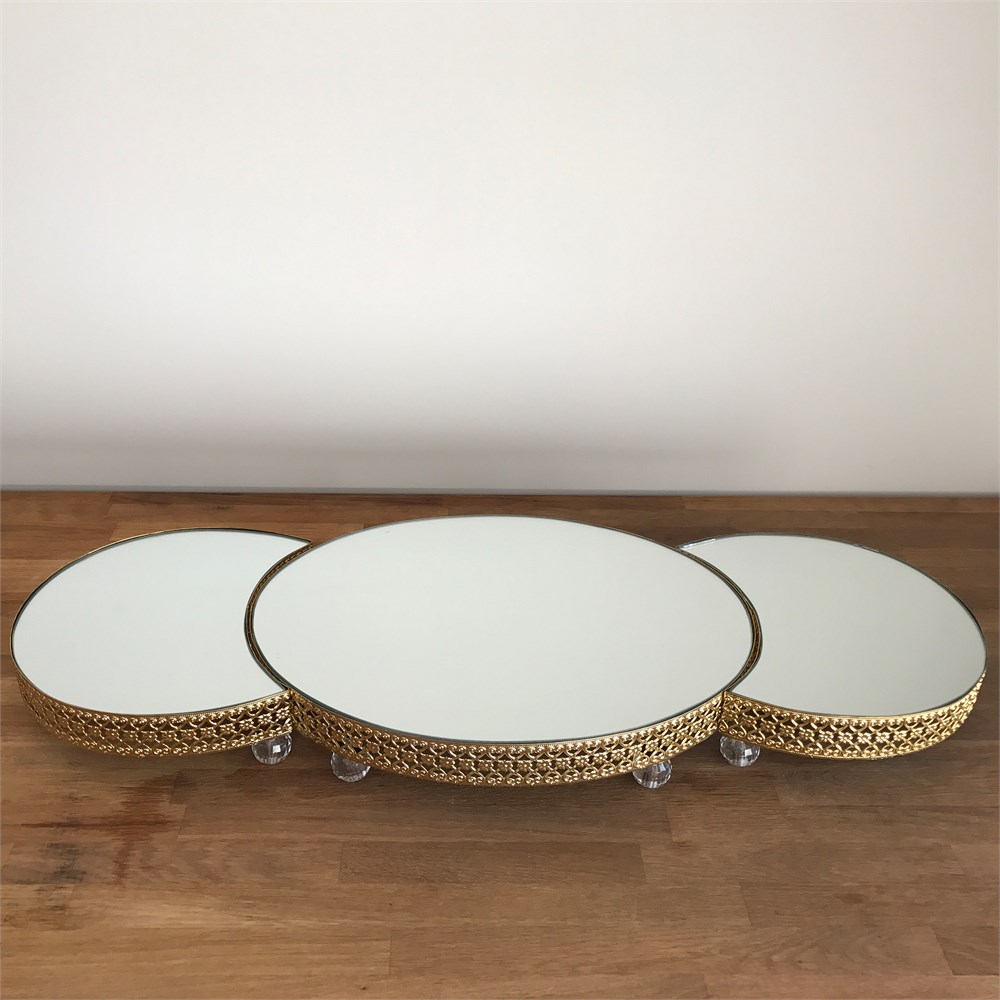 Gold Üçlü Jardinyer Takımı