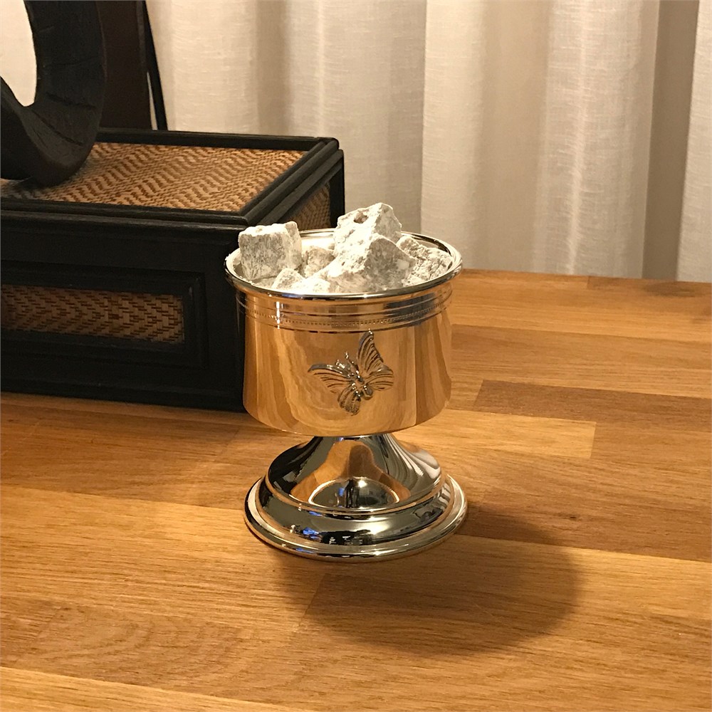 Kelebekli Ayaklı Mumluk Vazo Çerezlik Lokumluk