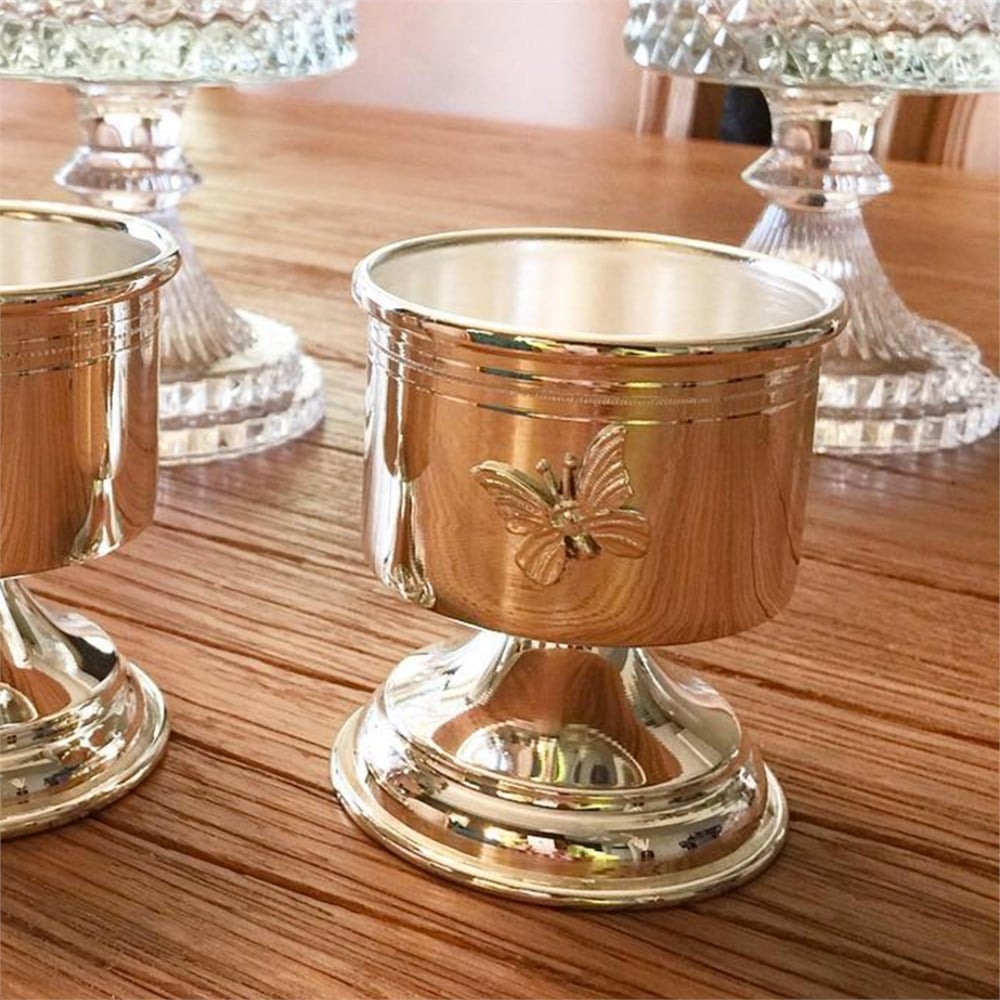 Kelebekli Ayaklı Mumluk Vazo Çerezlik Lokumluk