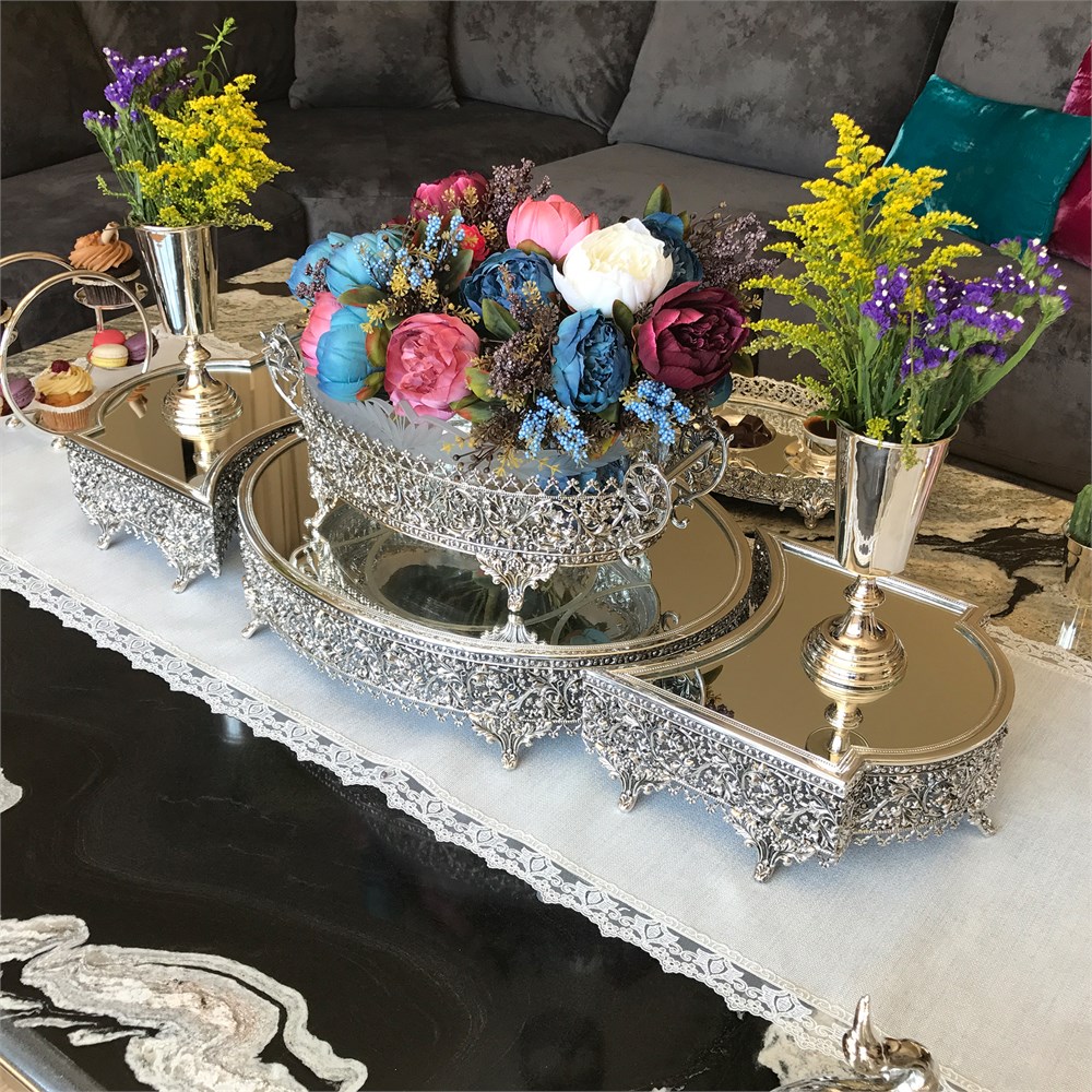 Sarmaşık Jardinyer Dörtlü Takım