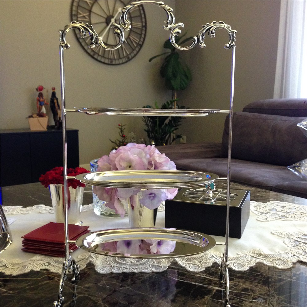 Üç Katlı Oval Kurabiyelik