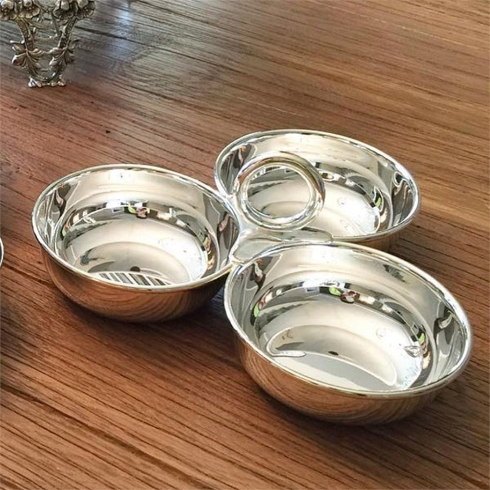 Üçlü Yuvarlak Kulplu Çerezlik Lokumluk