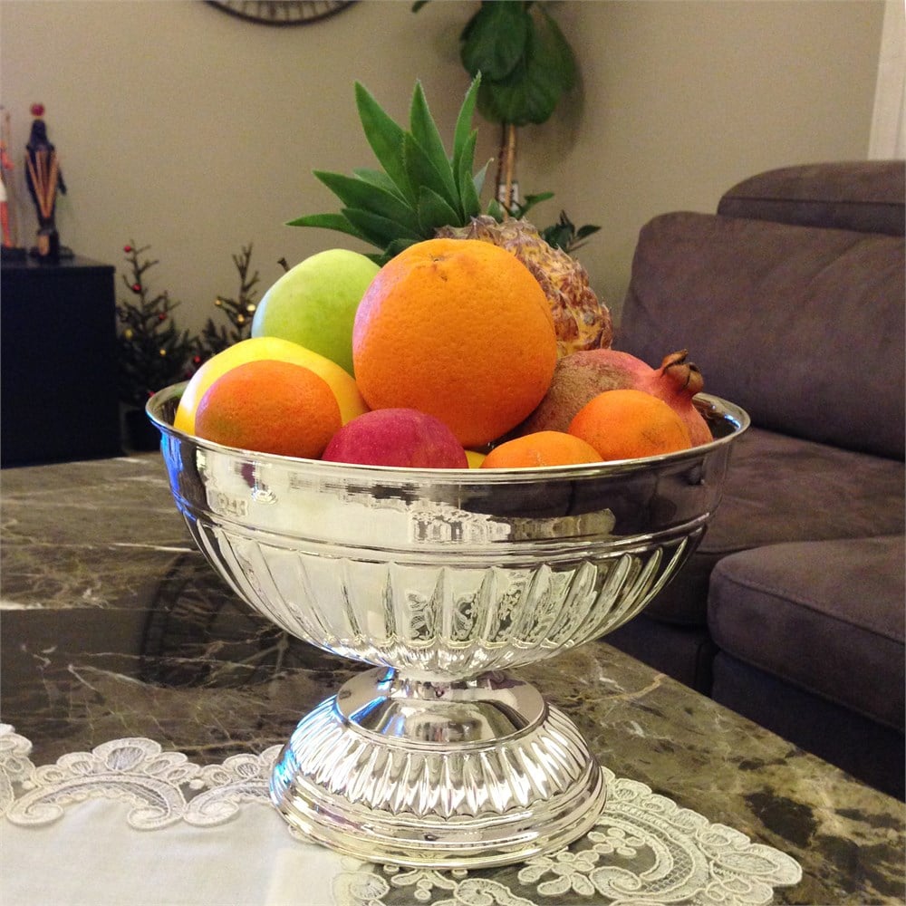 Yuvarlak Dilimli Çanak Vazo Kase Ekmeklik