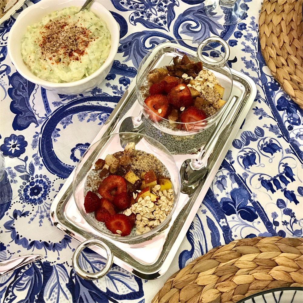 Yuvarlak Kulplu Dikdörtgen Tepsi