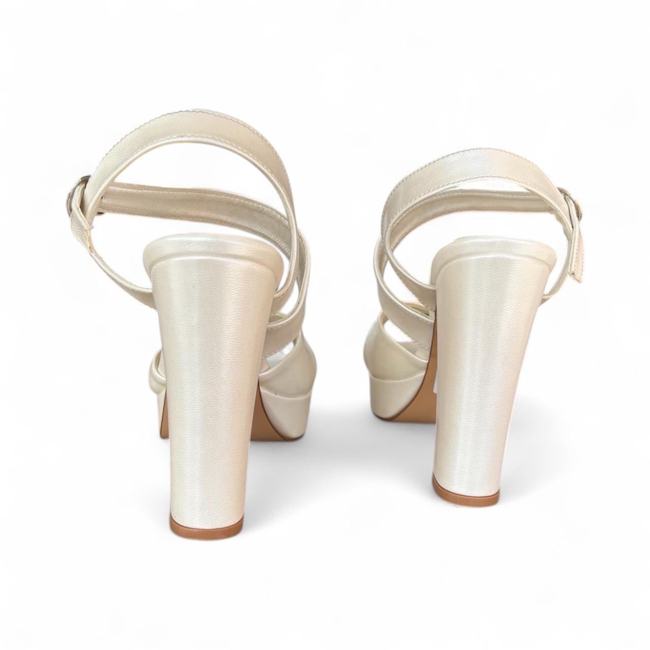 Kadın Abiye Ayakkabı Beyaz Sedef