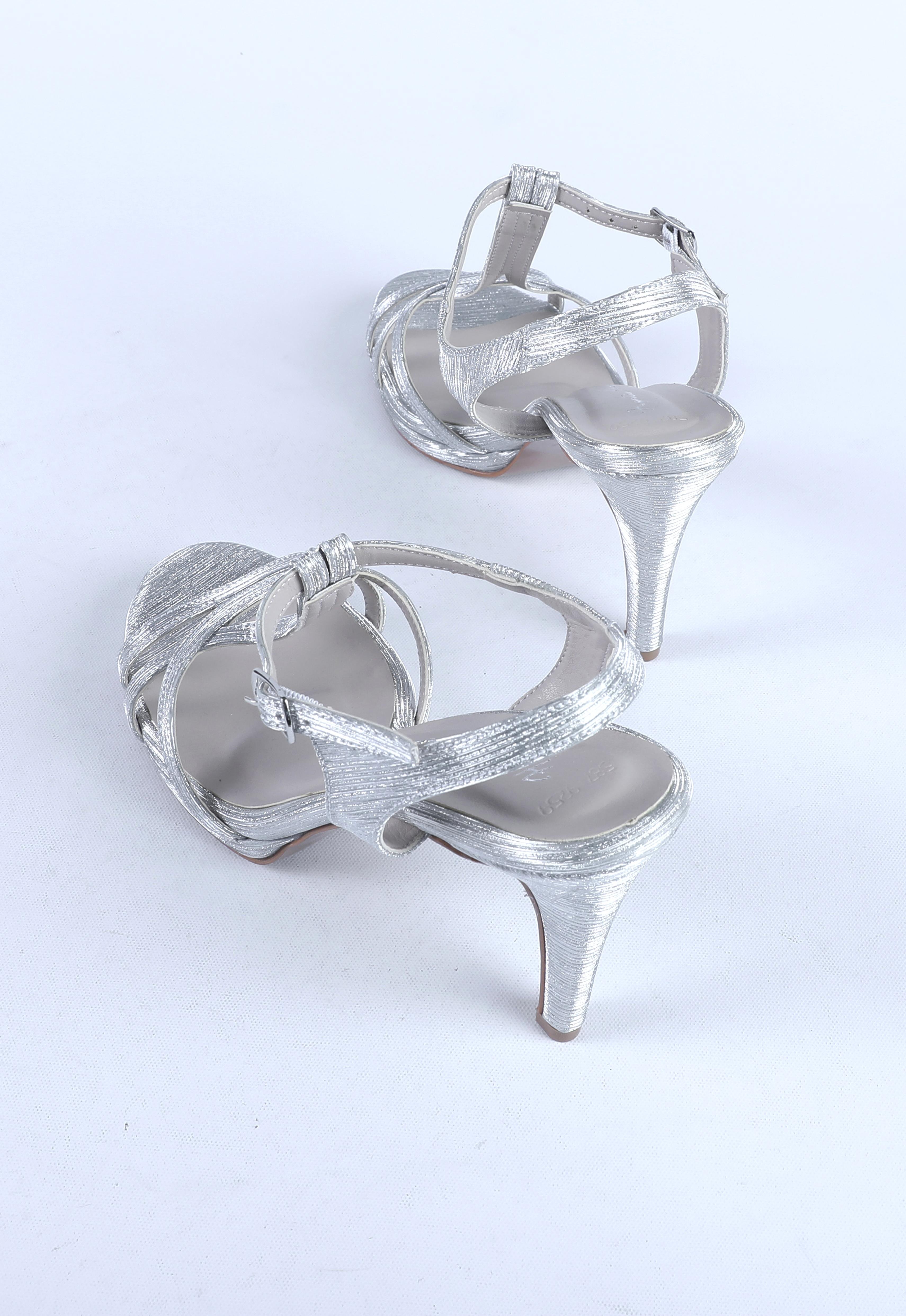 Kadın Abiye Ayakkabı Gümüş