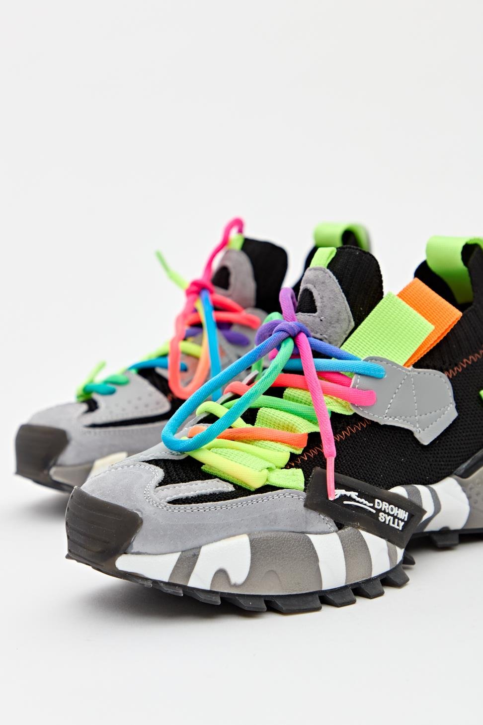Kadın Bağcıklı Sneaker SİYAH