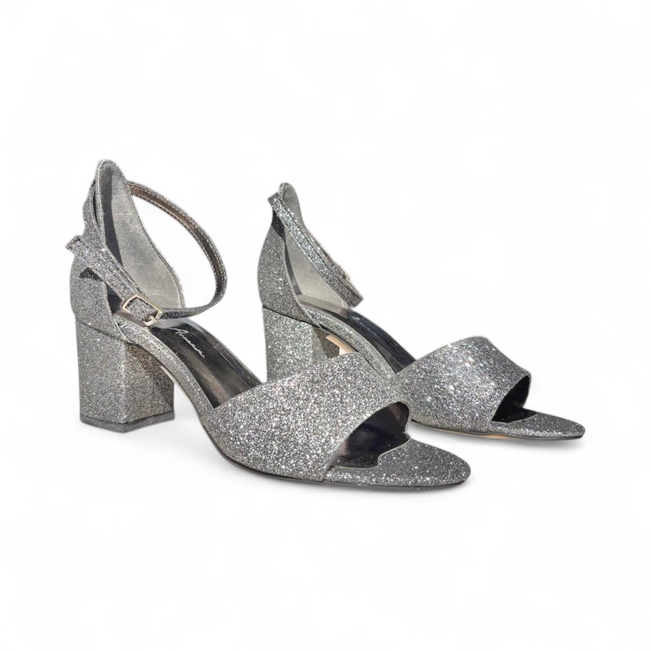 Kadın Bilekten Tokalı Açık Abiye Ayakkabı Platin Sim