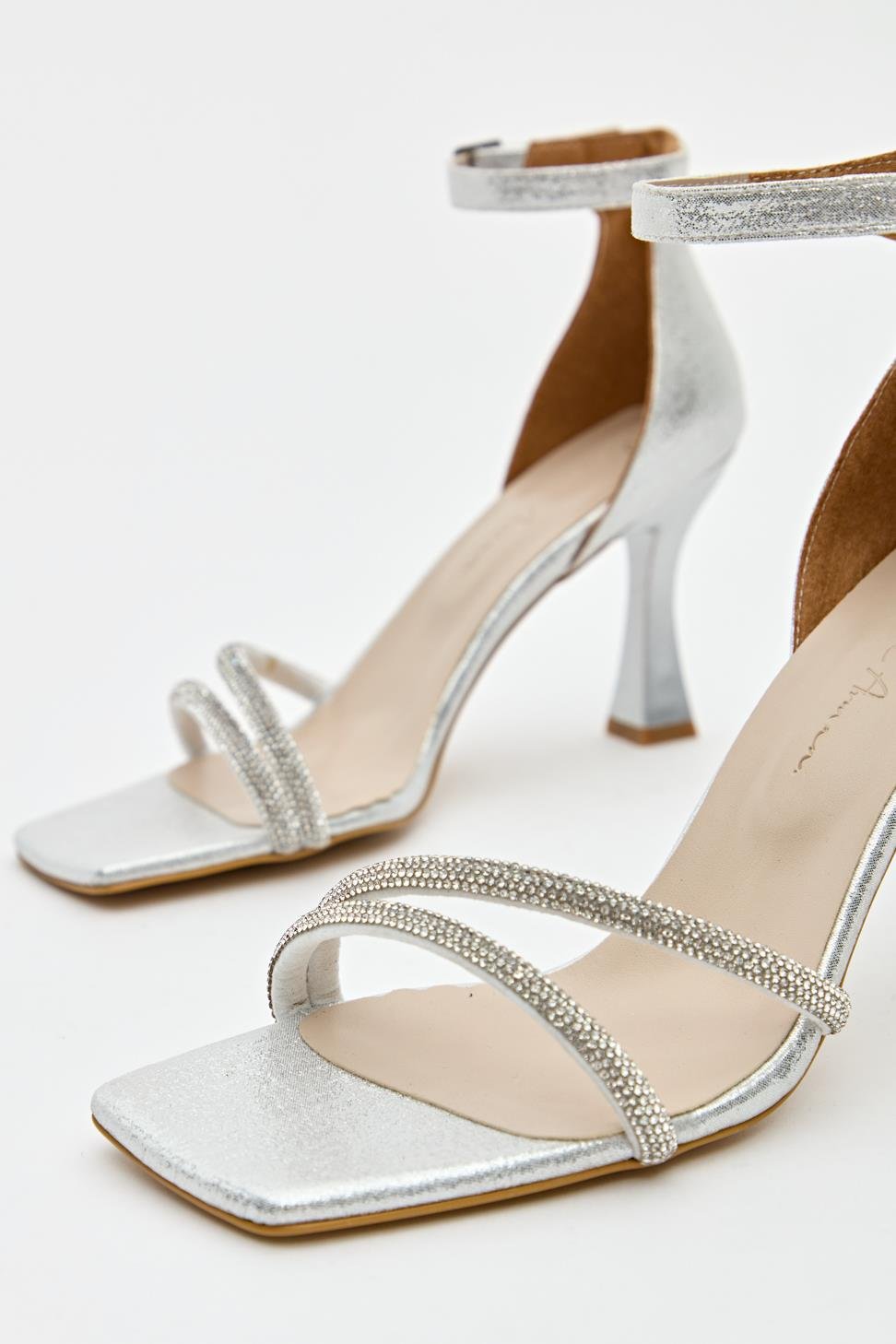 Kadın İki Bant Abiye Ayakkabı LAME