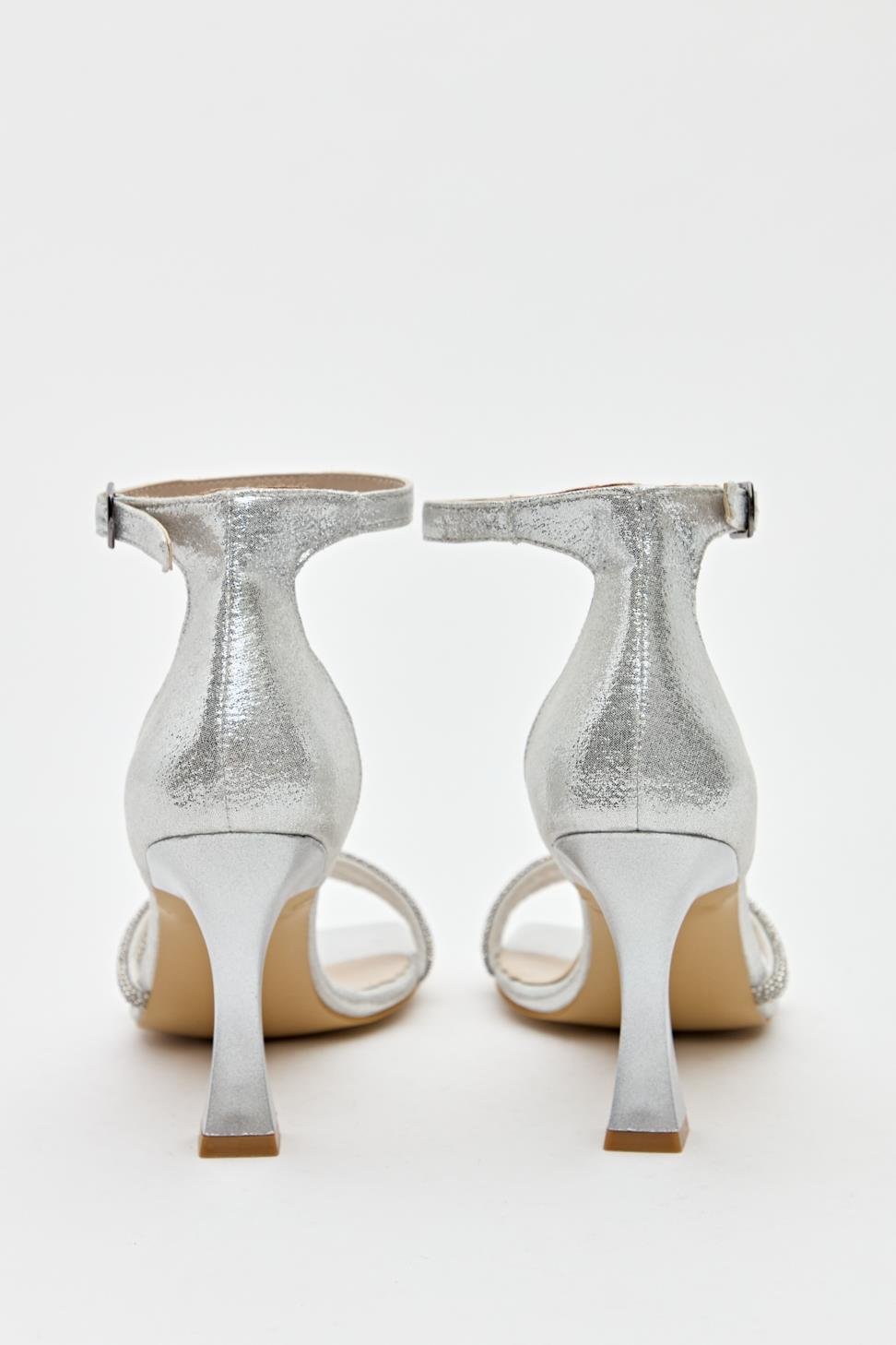 Kadın İki Bant Abiye Ayakkabı LAME