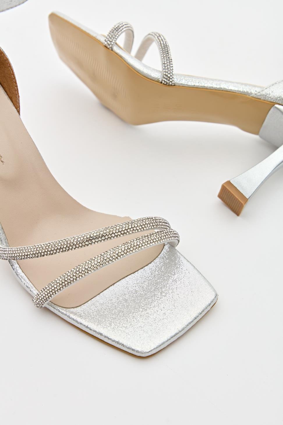 Kadın İki Bant Abiye Ayakkabı LAME