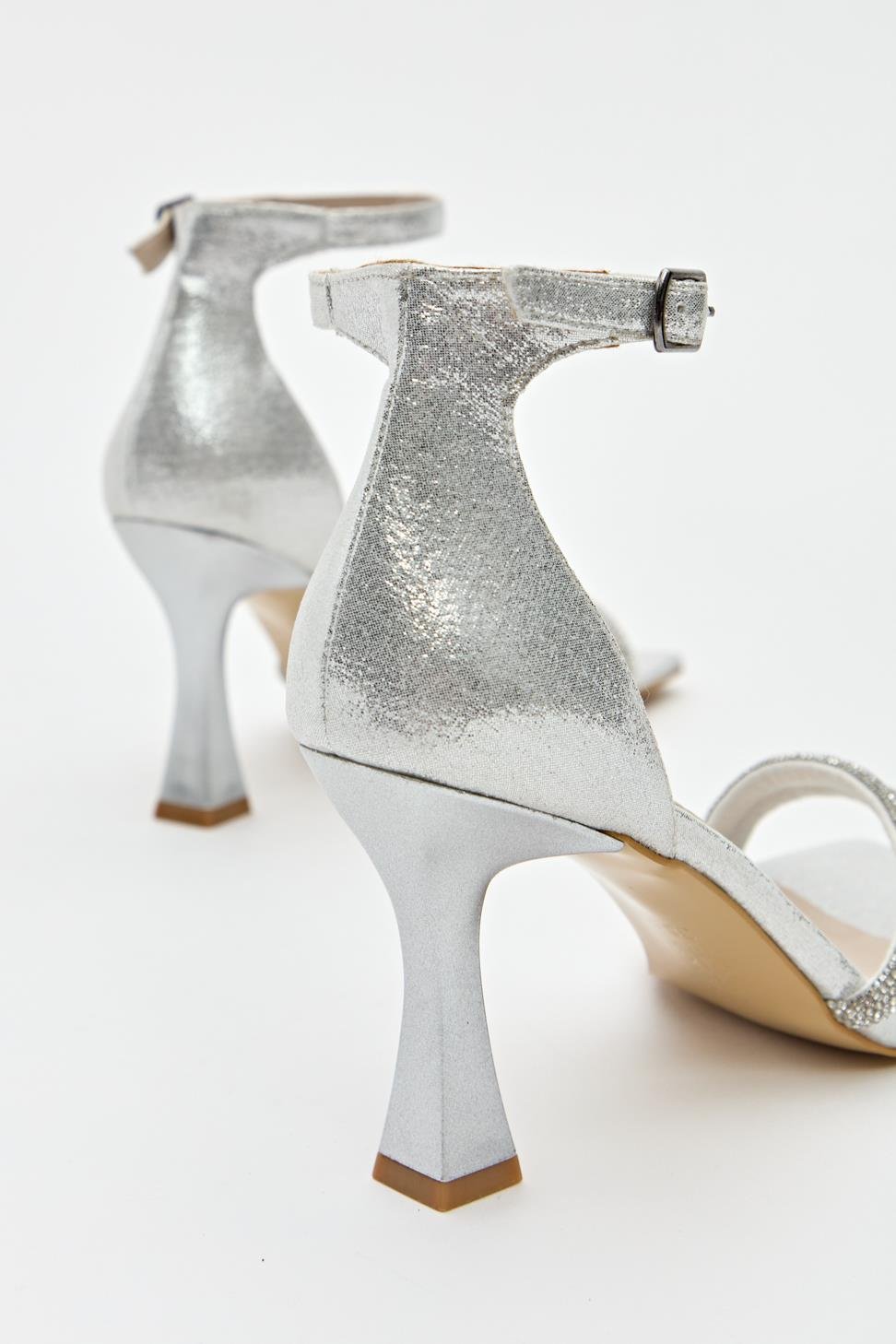 Kadın İki Bant Abiye Ayakkabı LAME