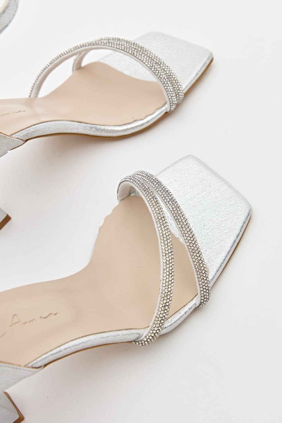 Kadın İki Bant Abiye Ayakkabı LAME